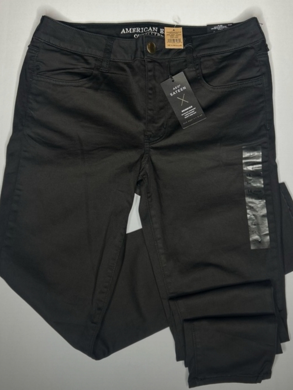 American Eagle Outfitters Black Women’s Sateen Jeggings